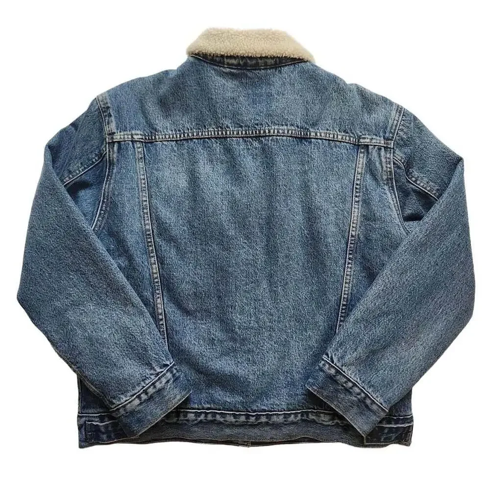 Levi's Premium Sherpa Lined Denim Trucker Jacket Size L